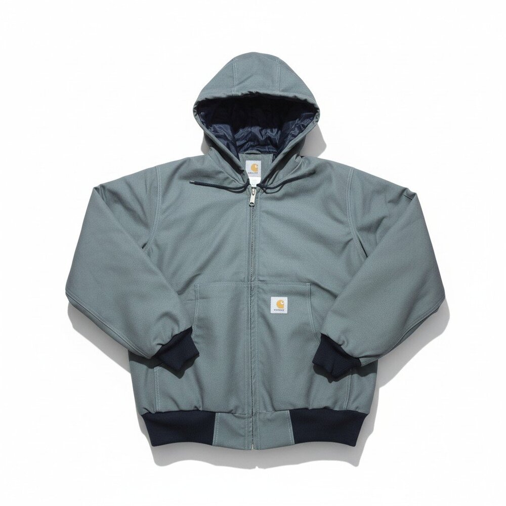Carhartt Reworked Hooded Jacket Medium Full Zip Long Sleeve